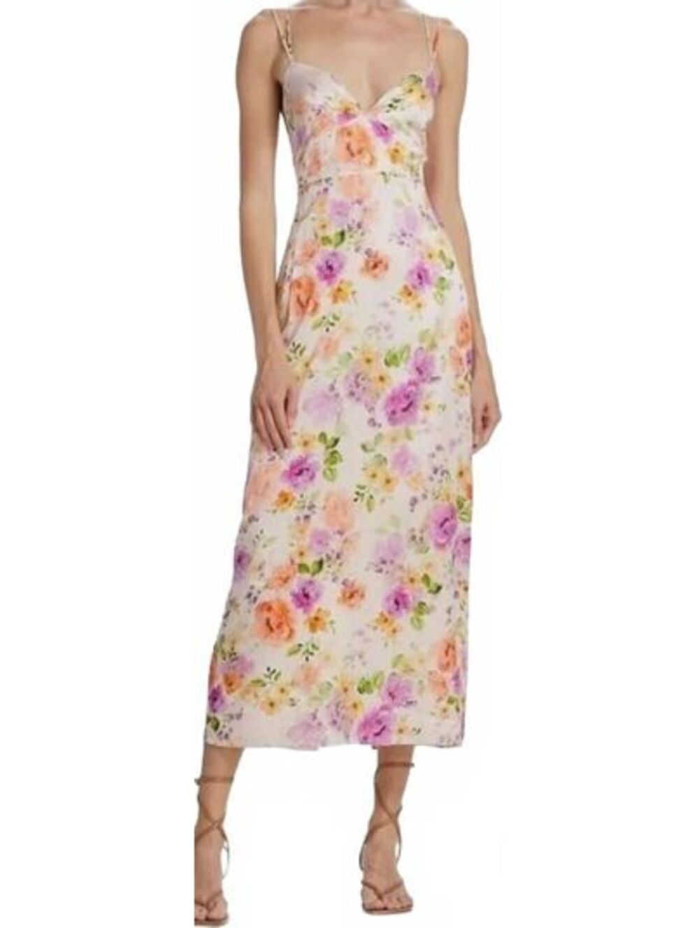 Favorite Daughter Rosemary Oahu Watercolor Floral Maxi Dress Size 2 NWT